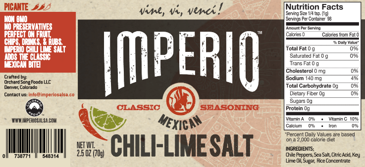 Chili-Lime Salt Classic Seasoning