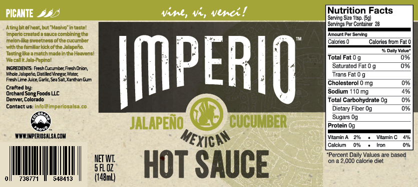 Jalapeño Cucumber Hot Sauce